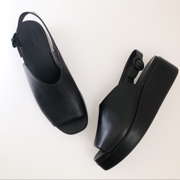 ❌ Camper Misia Peep Toe Leather Platform Sandals - Picture 12 of 12